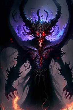 demon monster abyssal dark mage possessed by many souls