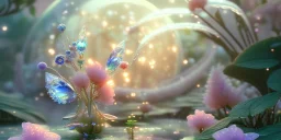 crystal subtle flower in a galactic ambiance beautiful fairy, transparent, delicate colors, in the foreground, full of details, smooth，soft light atmosphere, light effect，vaporwave colorful, concept art, smooth, extremely sharp detail, finely tuned detail, ultra high definition, 8 k, unreal engine 5, ultra sharp focus