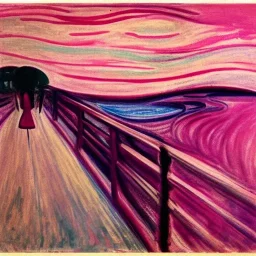 pink lotos mono botan, Edvard Munch