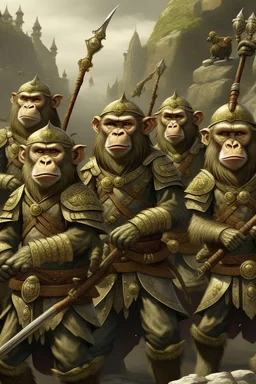 monkey army fantasy medival