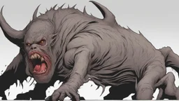 وحش حقيقي مشوش مخيف