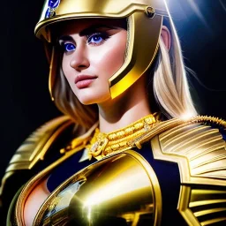 ultra detailed fullbody Portrait in oil on canvas of a beautiful busty woman with Saint Seya Gold Virgo armor with helmet,extremely detailed digital painting, extremely detailed face,crystal clear Big eyes, mystical colors ,perfectly centered image, perfect composition,rim light, beautiful lighting,8k, stunning scene,extremely sharp detail,finely tuned detail, ultra high definition raytracing, in the style of robert e howard and pablo oliveira and Ken Kelley and Ohrai Noriyoshi and Simon Bisle