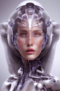 intelligence artificielle au service de la femme cristalline et ensoleillee