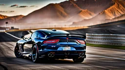 Dodge Viper Tuned , REAR view, perfect model, perfect details, perfect everything,desktop wallpaper, 4K, Cinematic