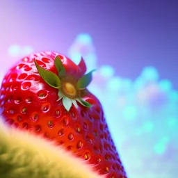 pixar style, volumetric women strawberies kitchen blue sky environment and background, volumetric lighting,dramatic lighting, realistic painting of an strawberry, looking excited, detailed digital painting, extreme dense and fine fur, anime, ornate, colour-washed colors, elegant, small minutiae, tiny features, particulars, centered, smooth, sharp focus, renderman gofur render, 8k, uhd, detailed eyes, realistic shaded volumetric lighting, sunlight caustics,backlight,centered camera view,blue bird