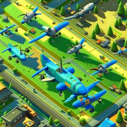 planes 2d top down