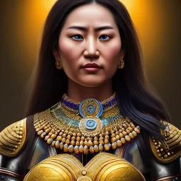 Ultra detailed fullbody Portrait in oil on canvas of busty female Scythian warrior with armor,extremely detailed digital painting,ultrarealistic skin,intense stare, extremely detailed face, crystal clear eyes, mystical colors ,perfectly centered image, perfect composition, rim light, beautiful lighting,masterpiece ,8k, stunning scene, raytracing, anatomically correct, in the style of Simon Bisley and Ohrai Noriyoshi and robert e howard and Steve Jung and Wizyakuza and uncannyknack.