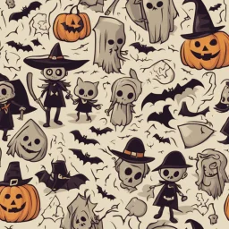 Halloween seamless pattern