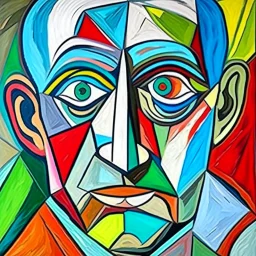 portret of pablo picasso selfportret cubism