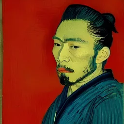 Retrato de um samurai por Van Gogh