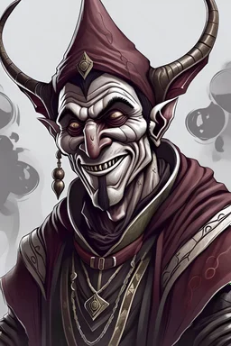 A crazy jester man, assassin, Dark Brotherhood, Skyrim, aged 28, attractivw, realism