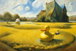 a Giant Glitter Rubber Duck Big. Salvador Dali