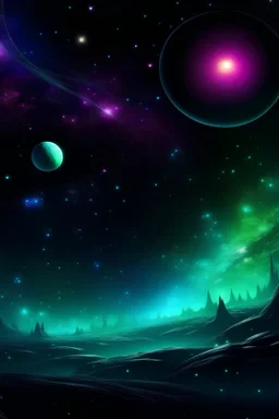 alien galaxy background