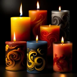 Embrace the fiery spirit of candles with designs featuring flames licking words like "ambition," "creativity," or "romance." Think bold colors, dynamic shapes, and a touch of smoke