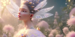 crystal subtle flower in a galactic ambiance beautiful fairy, transparent, delicate colors, in the foreground, full of details, smooth，soft light atmosphere, light effect，vaporwave colorful, concept art, smooth, extremely sharp detail, finely tuned detail, ultra high definition, 8 k, unreal engine 5, ultra sharp focus