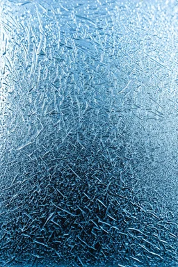 glass surface forming frost