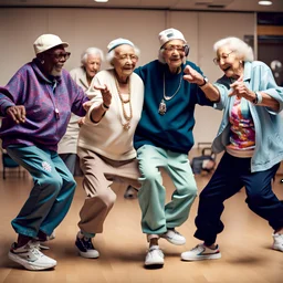 old people dancing hip hop