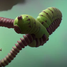 caterpillar with giant ball sac