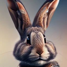 portrait of a steampunk rabbit, extremely detailed, UHD, 8k,The close-up camera effect,sharp focus,perfect position,hyperphotorealistic