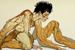 painting of a figure with the life-filled void of an empty existence, egon schiele masterpiece