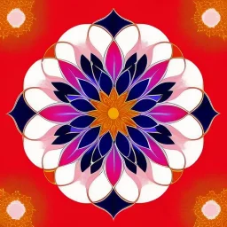 Waiizii Flower, Abstract minimalist geometric abstract illustration in a sleek poster style, highly detailed, realistic, trending on Artstation, Giphy, Pintrest, geometric, polygon