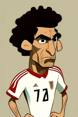 Muhammad Abu Jabal Egyptian soccer player ,cartoon 2d