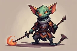 cute art of a dnd kobold