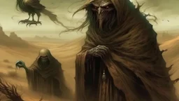 Desert aesthetics are a bitter chill and a Starving pilgrim with murky intentions, folklore is the opah daemon's whispers to the wandering prophet.