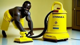 tyrone uses yellow eureka vacuum