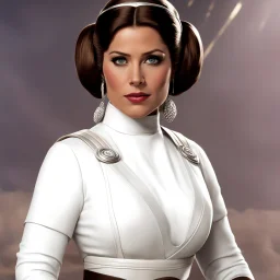 Tara King (the avengers) in Princess Leia's Iconic outfit