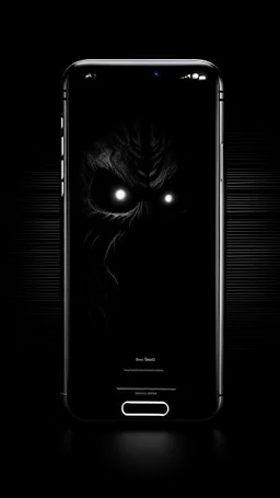 Your phone's background image represents an extremely dark and mysterious scene. The image features a pitch-black background, creating an aura of mystery and intrigue. Deep within the image, a cryptic monster is faintly visible, sporting a sly smile on its face. The monster's features appear enigmatic and profound, capturing the viewer's attention and arousing curiosity. The monster is subtly portrayed in the image, making it seem like a part of another mysterious world. The dark colors and dee