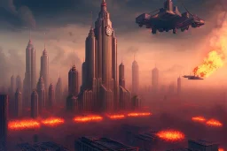 Apocalypse city burn