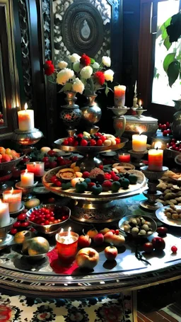 Combine a shrine with yalda night