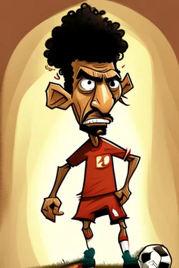 Vincent Abu Bakr Footballer cartoon 2d