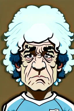 Kevin Keegan Footballer cartoon 2d