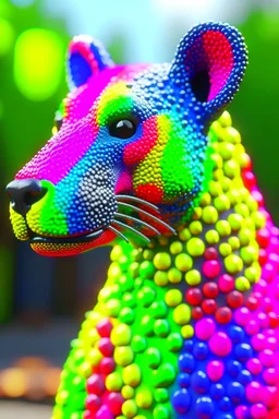 rainbow animal ,3d 4k octane render, smooth, sharp focus, highly detailed, unreal engine 5,