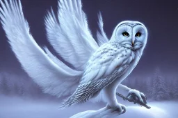 snow winged OWL