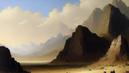 Dry mountains painted by Francis Danby