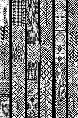 elite patterns black and white