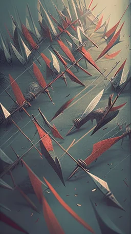 barrage of arrows