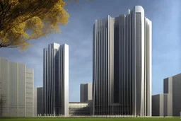Unique tall building design for central bank of a country