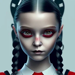 wednesday addams rolünde oynayan jenna ortega netflix dizisi 2022