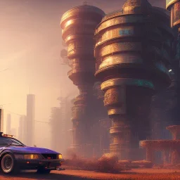 cyberpunk,landscape ,cars , cinamatic, highly detailed, close up, 4k , deep colours, gold , fire , red, purple,dark ,etheral , utopia , apocalypse,