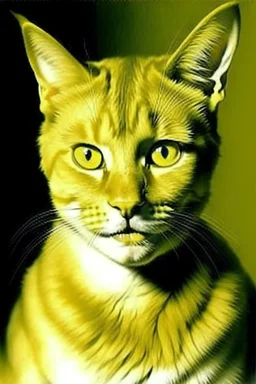 Portrait of a cat by Van Gogh