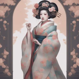 baroque art aesthetic geisha