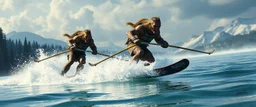 orcs waterskiing