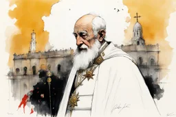 [art by Ralph Steadman] Pope Leo XIII