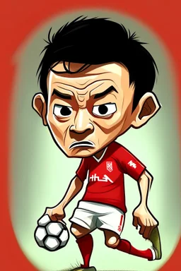 Hwang Hee-chan Footballer cartoon 2d