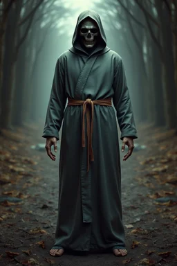 russian monk for a horror , silent hill style, 3d model, t-pose, full length, a pose, front face