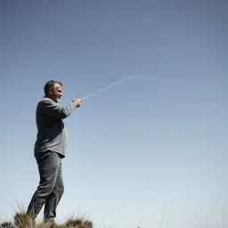 a man pissing against the wind